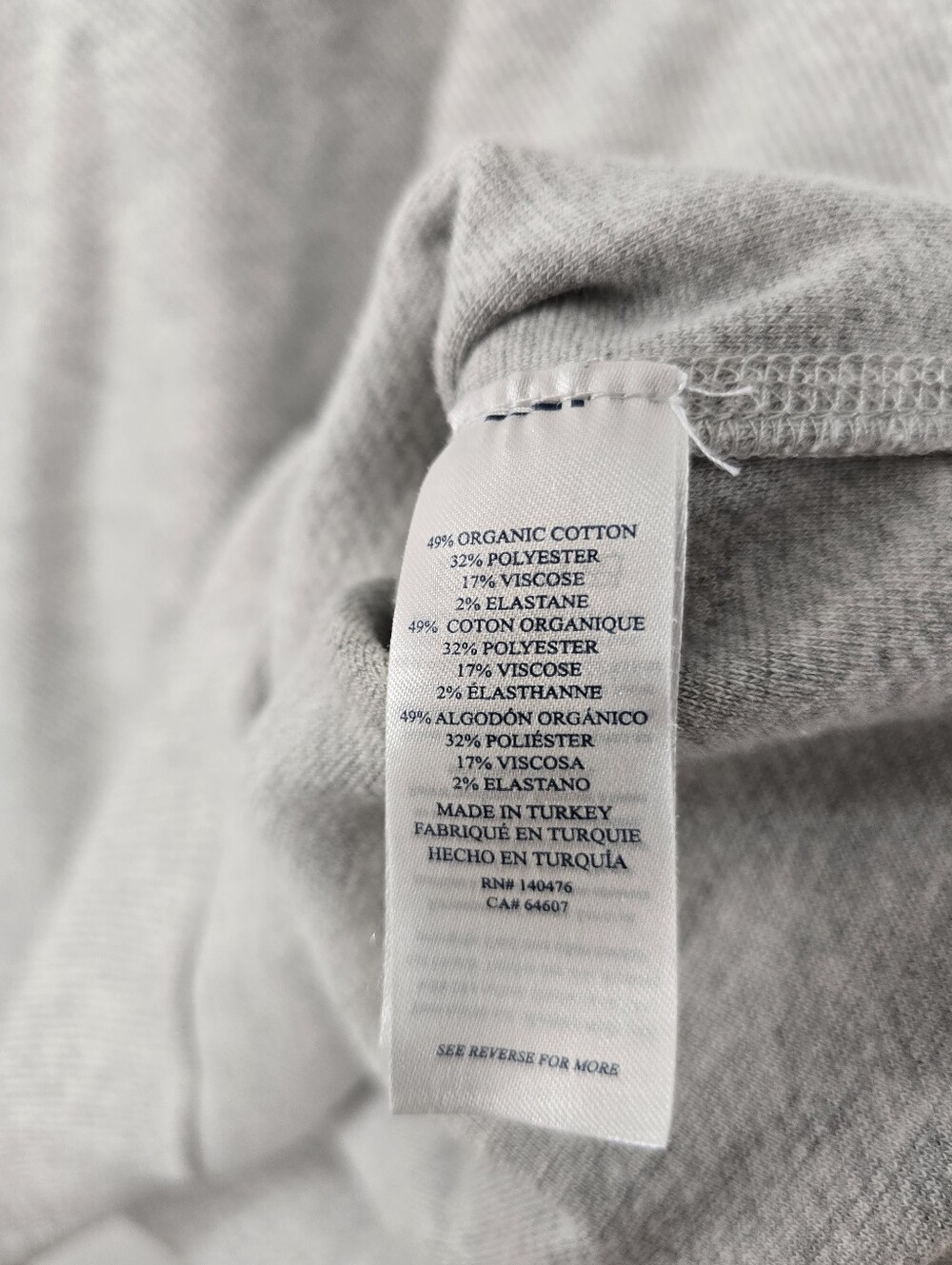 Faherty Legend Sweater Sweatshirt Organic Cotton Quarter Zip Fossil Grey Twill L - Picture 11 of 12